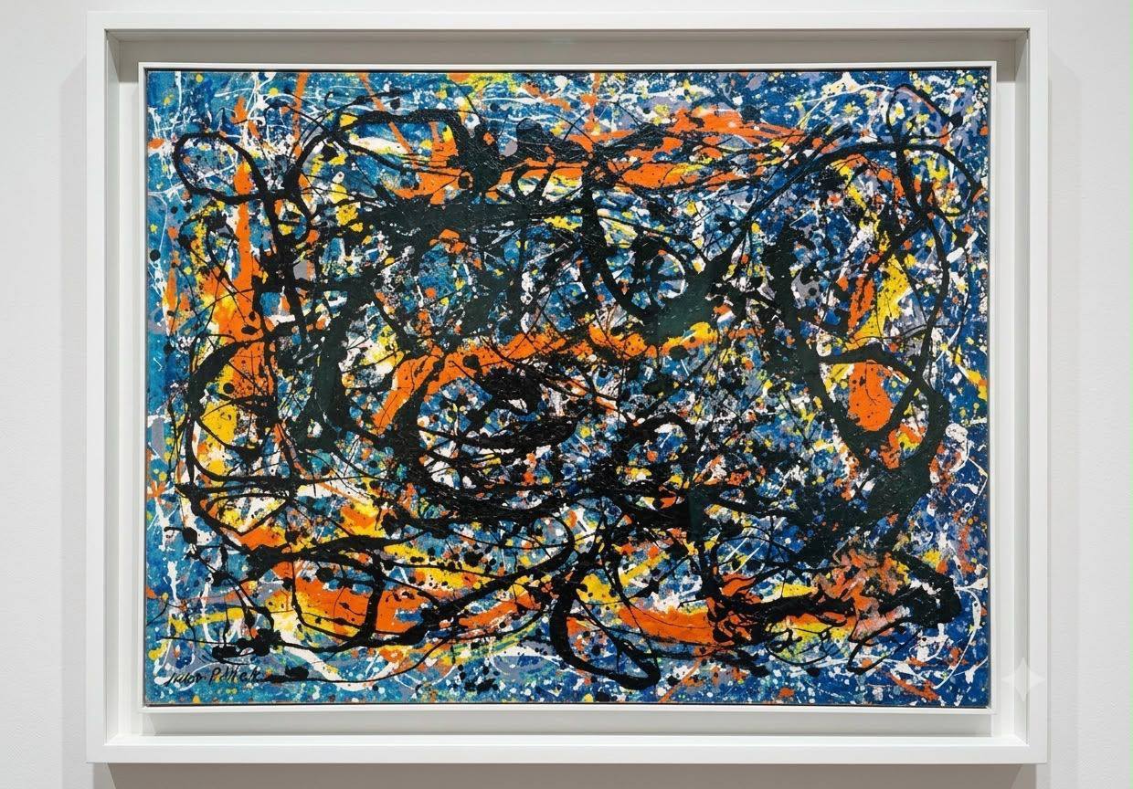 Jackson Pollock, Work in Progress, 1951, oil on canvas, 48 × 36 inches